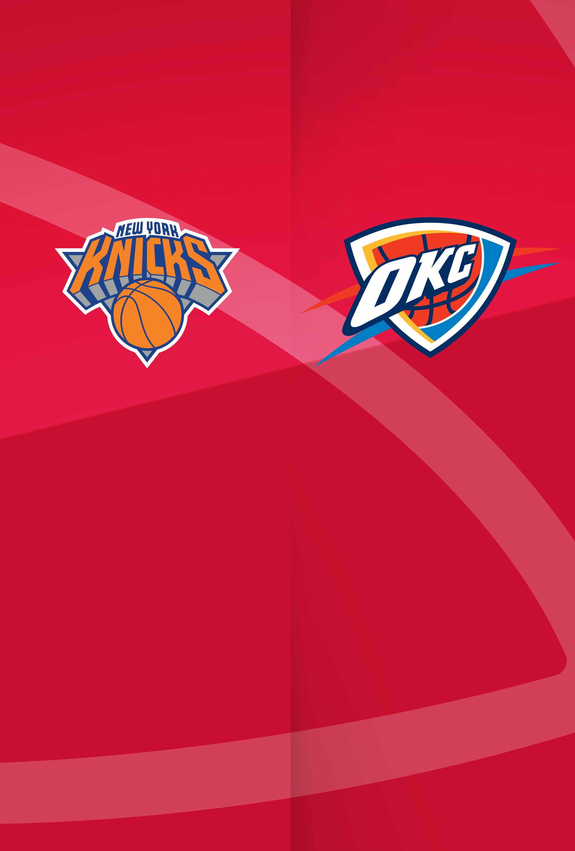 das Logo der New York Knicks und Oklahoma City Thunder